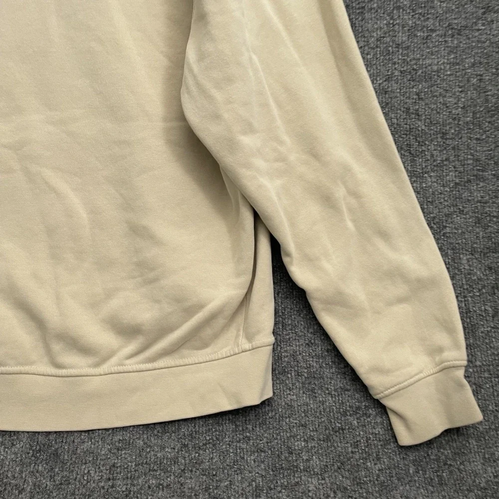 Nike Air Jordan Essentials Fleece Hoodie Mens Sz L Pullover Cream DQ7466-206